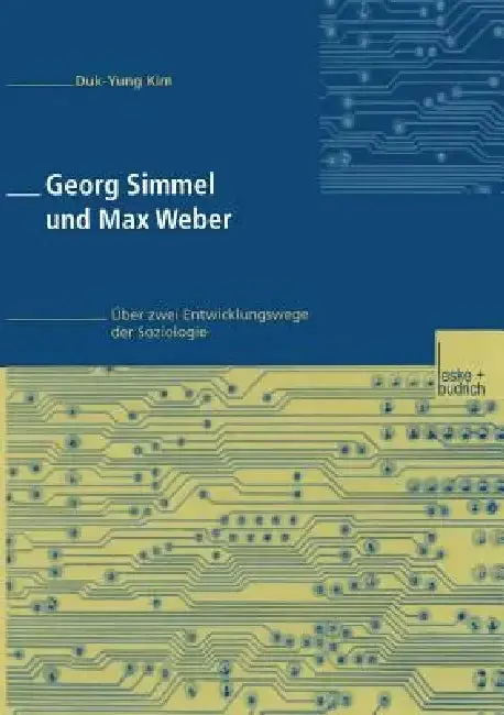 Cover of Georg Simmel Und Max Weber