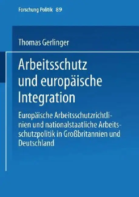 Cover of Arbeitsschutz Und Europäische Integration