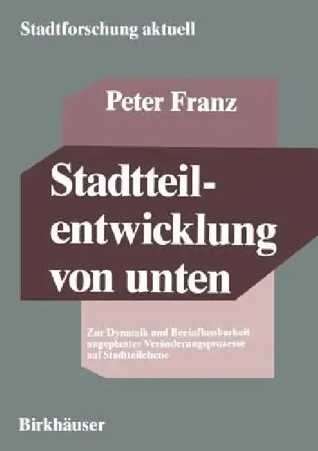 Cover of Stadtteilentwicklung Von Unten