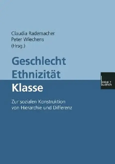 Cover of Geschlecht -- Ethnizität -- Klasse
