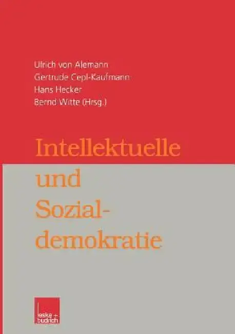 Cover of Intellektuelle Und Sozialdemokratie