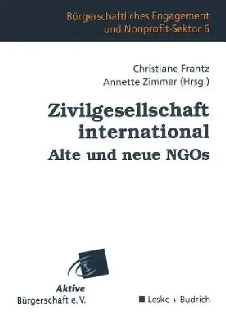 Cover of Zivilgesellschaft International Alte Und Neue NGOs