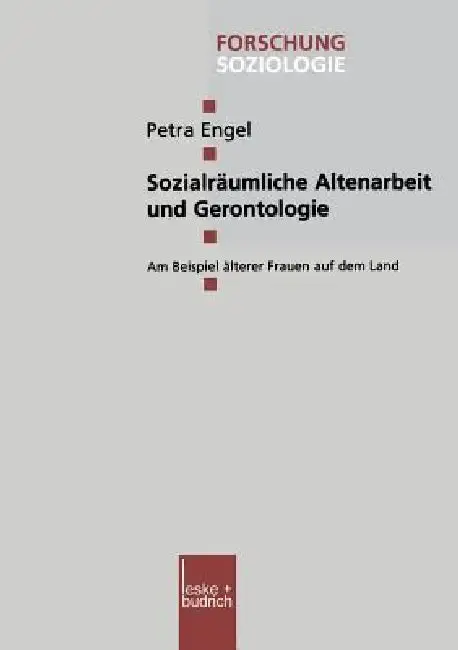 Cover of Sozialräumliche Altenarbeit Und Gerontologie