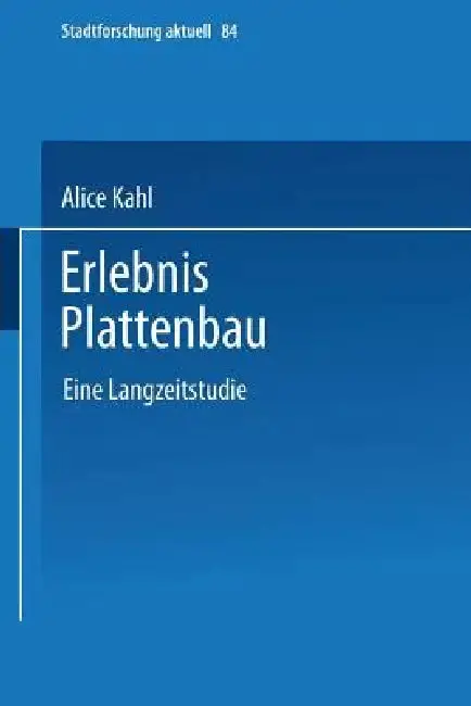 Cover of Erlebnis Plattenbau