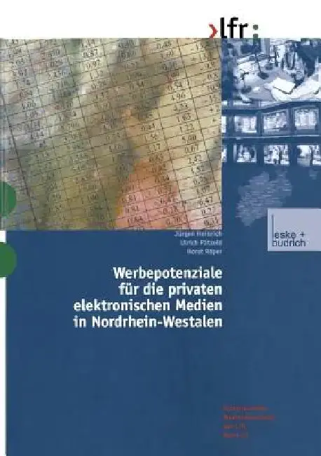 Cover of Werbepotenziale Für Die Privaten Elektronischen Medien in Nordrhein-Westfalen