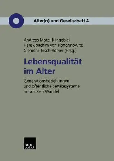 Cover of Lebensqualität Im Alter