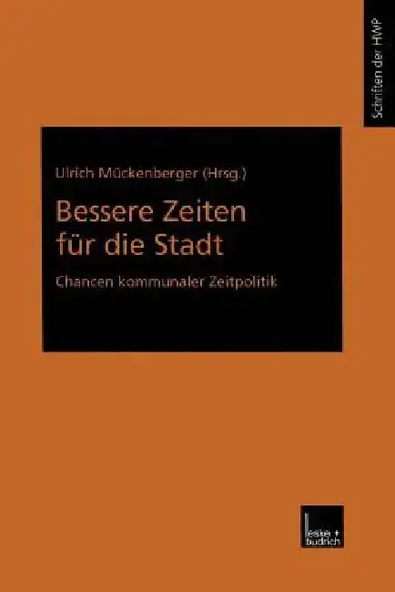 Cover of Bessere Zeiten Für Die Stadt