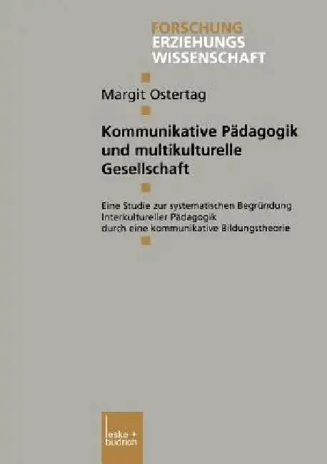 Cover of Kommunikative Pädagogik Und Multikulturelle Gesellschaft