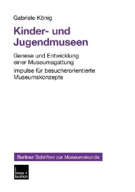 Cover of Kinder- Und Jugendmuseen