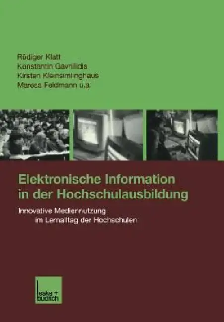 Cover of Elektronische Information in Der Hochschulausbildung