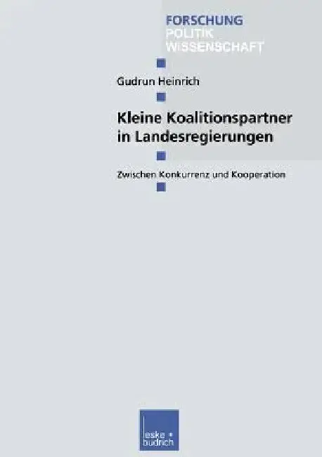 Cover of Kleine Koalitionspartner in Landesregierungen