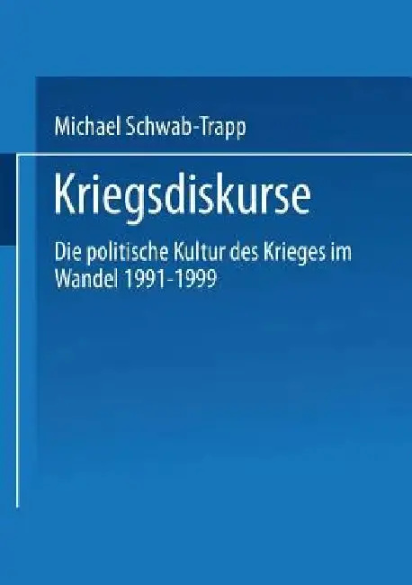 Cover of Kriegsdiskurse