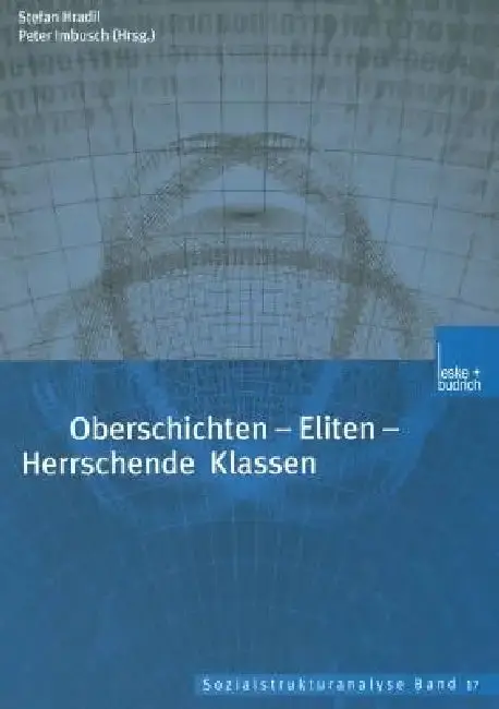 Cover of Oberschichten -- Eliten -- Herrschende Klassen