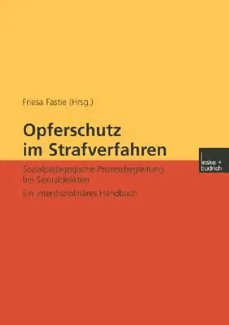 Cover of Opferschutz Im Strafverfahren