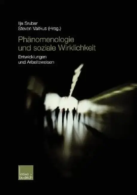 Cover of Phänomenologie Und Soziale Wirklichkeit