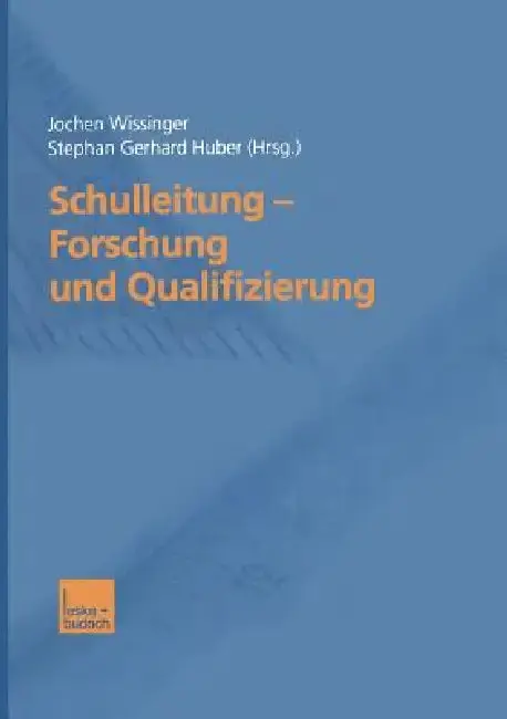 Cover of Schulleitung -- Forschung Und Qualifizierung