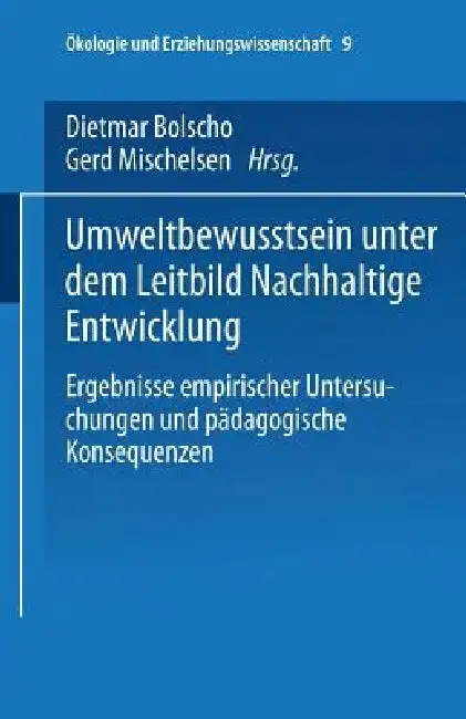Cover of Umweltbewusstsein Unter Dem Leitbild Nachhaltige Entwicklung