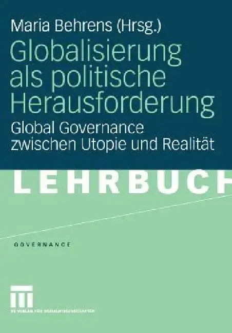 Cover of Globalisierung ALS Politische Herausforderung