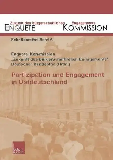Cover of Partizipation Und Engagement in Ostdeutschland