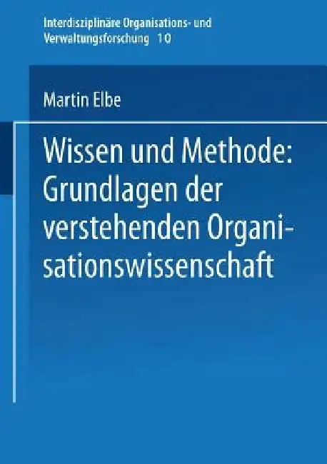 Cover of Wissen Und Methode