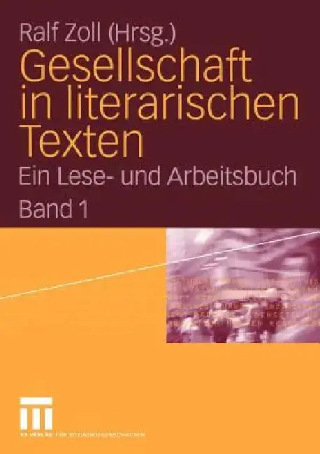 Cover of Gesellschaft in Literarischen Texten