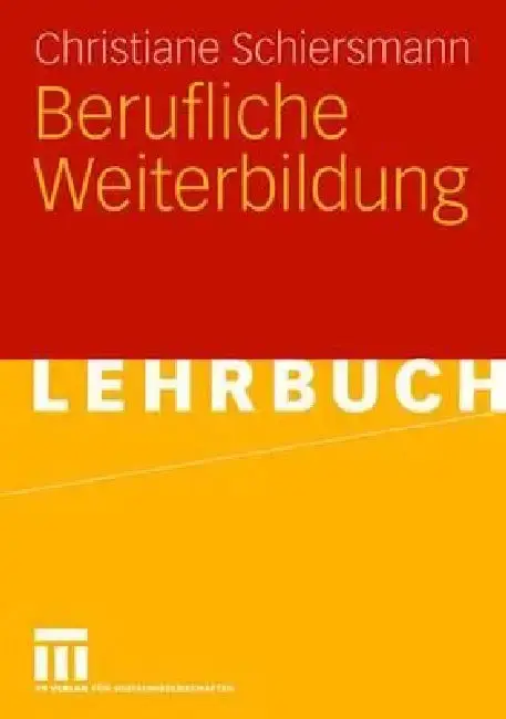 Cover of Berufliche Weiterbildung