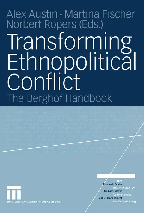 Cover of Transforming Ethnopolitical Conflict