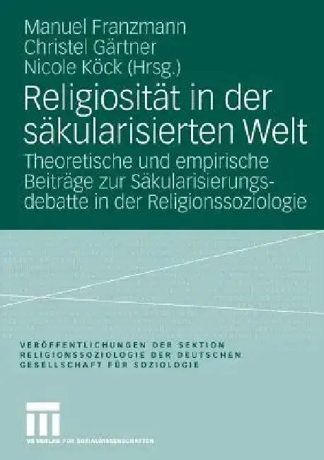 Cover of Religiosität in Der Säkularisierten Welt