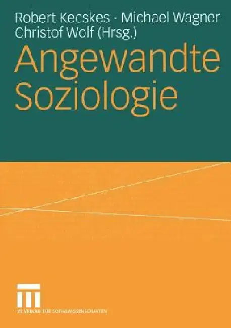 Cover of Angewandte Soziologie