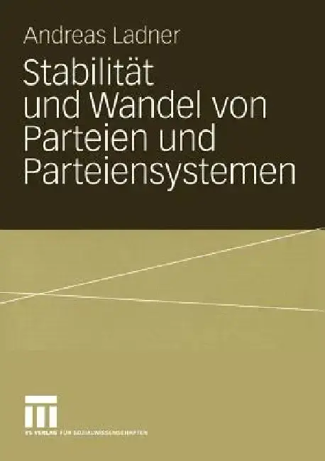 Cover of Stabilität Und Wandel Von Parteien Und Parteiensystemen
