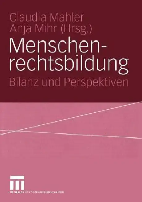 Cover of Menschenrechtsbildung