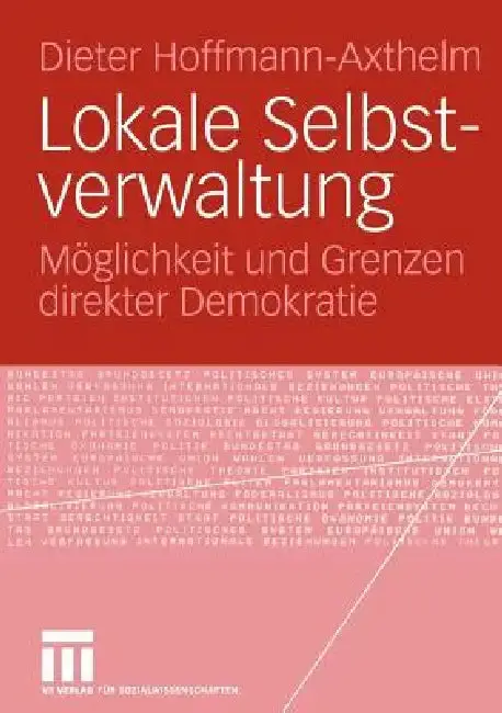 Cover of Lokale Selbstverwaltung