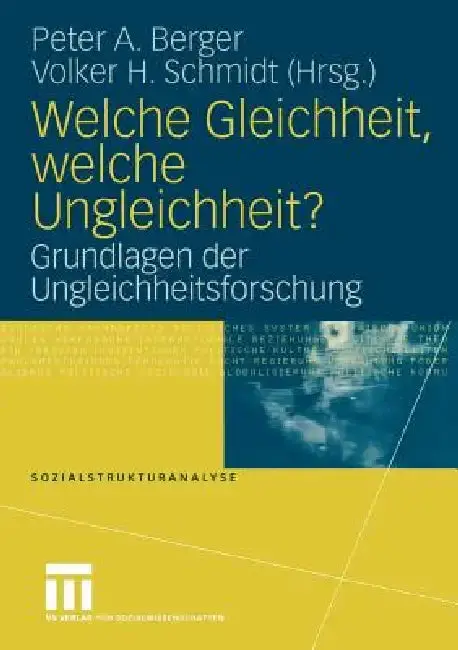 Cover of Welche Gleichheit, Welche Ungleichheit?