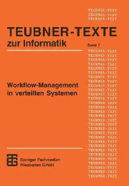 Cover of Workflow-Management in Verteilten Systemen