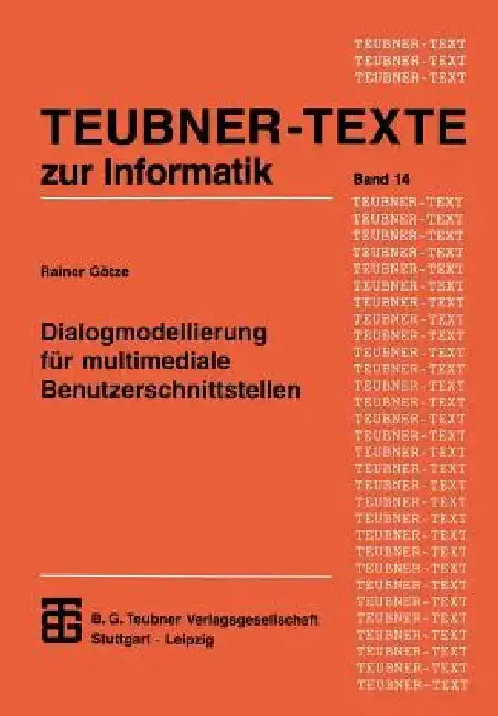 Cover of Dialogmodellierung Für Multimediale Benutzerschnittstellen