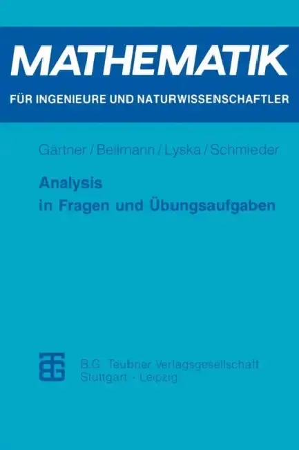 Cover of Analysis in Fragen Und Übungsaufgaben