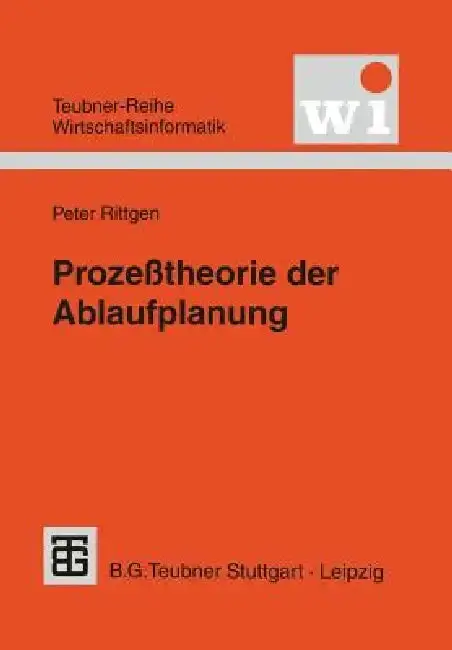 Cover of Prozeßtheorie Der Ablaufplanung