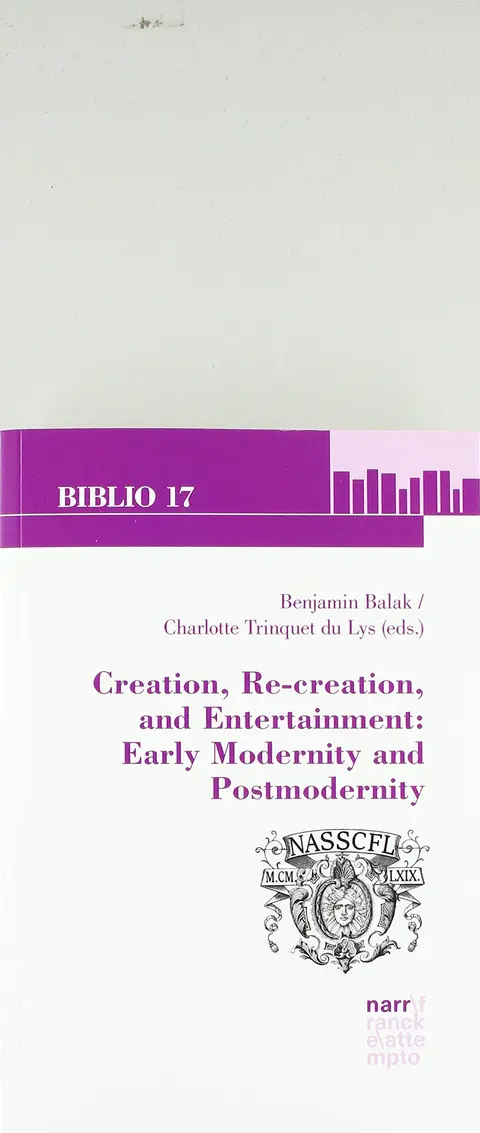 Cover of Creation, Re-creation, and Entertainment