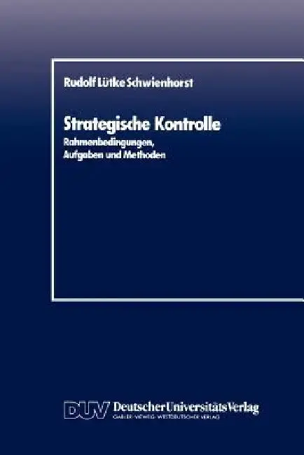 Cover of Strategische Kontrolle