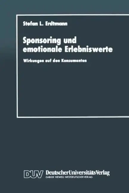 Cover of Sponsoring Und Emotionale Erlebniswerte