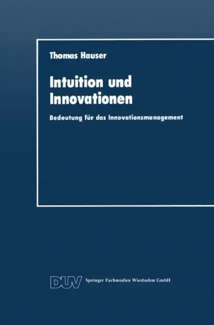 Cover of Intuition Und Innovationen