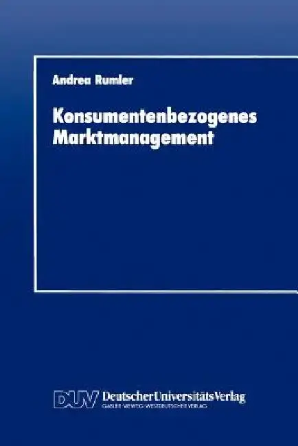 Cover of Konsumentenbezogenes Marktmanagement