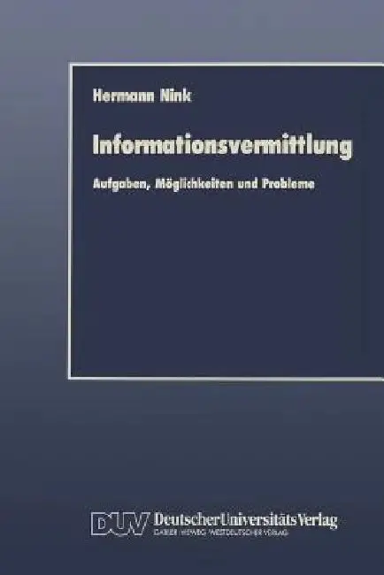 Cover of Informationsvermittlung