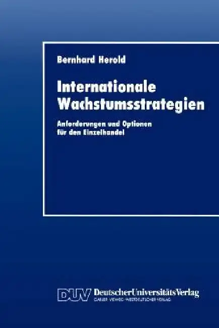 Cover of Internationale Wachstumsstrategien