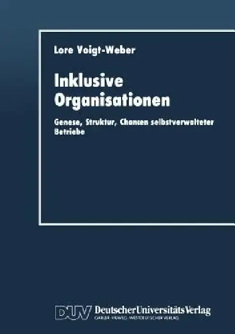 Cover of Inklusive Organisationen