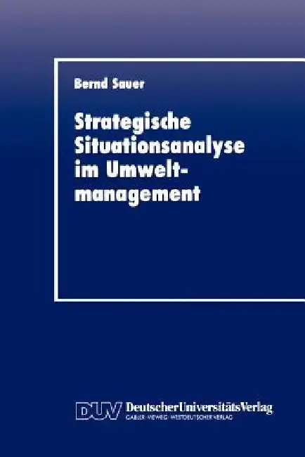 Cover of Stragegische Situationsanalyse Im Umweltmanagement