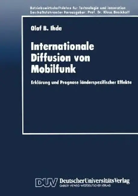 Cover of Internationale Diffusion Von Mobilfunk
