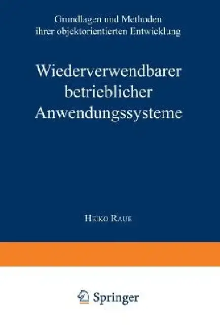 Cover of Wiederverwendbare Betriebliche Anwendungssysteme