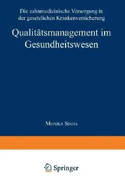 Cover of Qualitätsmanagement Im Gesundheitswesen