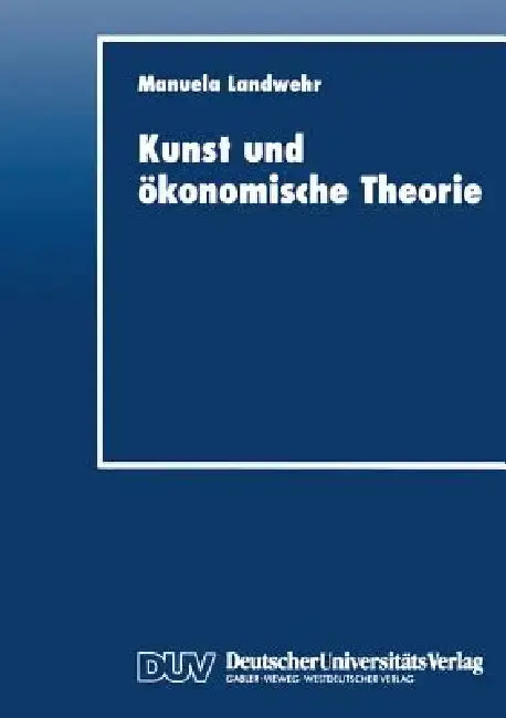 Cover of Kunst Und Ökonomische Theorie
